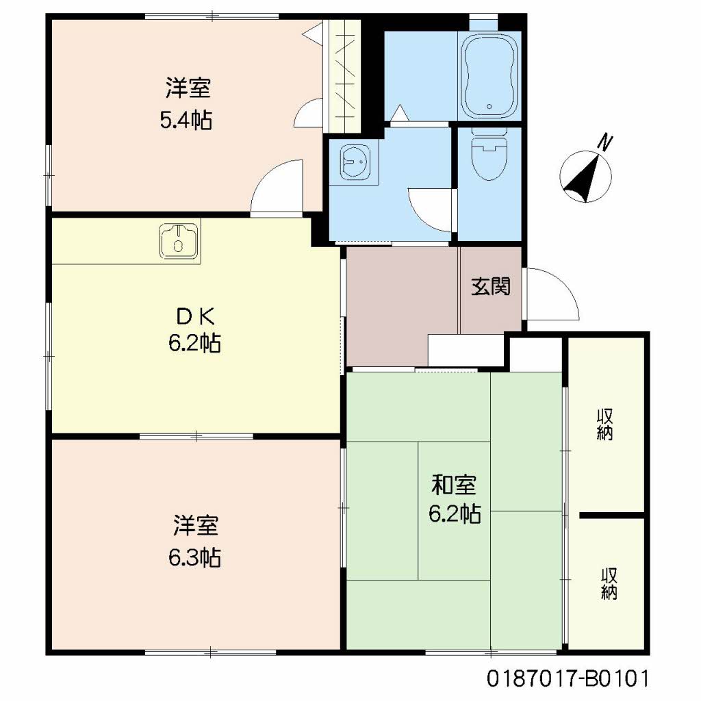 マイフローラ　Ｂ棟　＊＊B0101-2