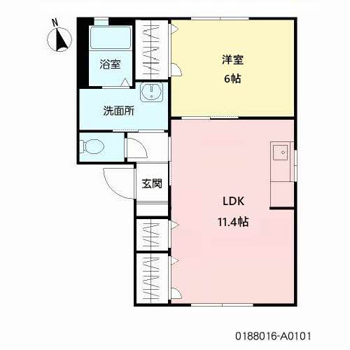 ラブニール八分字　Ａ棟　＊＊A0101-2