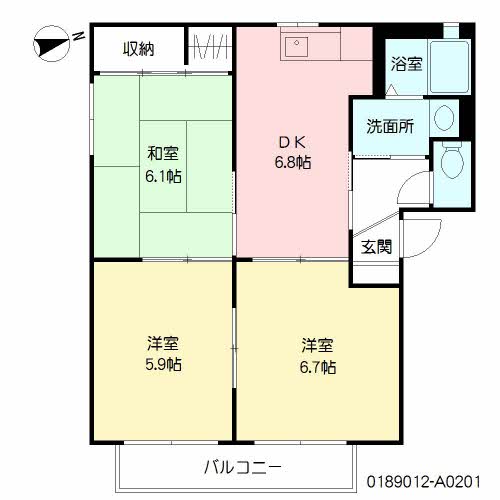 Ｖｉｄａ，Ｖａｌｕｇｅ　Ａ棟　＊＊A0201-2