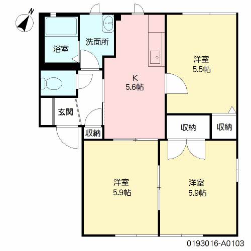 ハピネス高柳　Ｃ棟　＊ C0103号-16