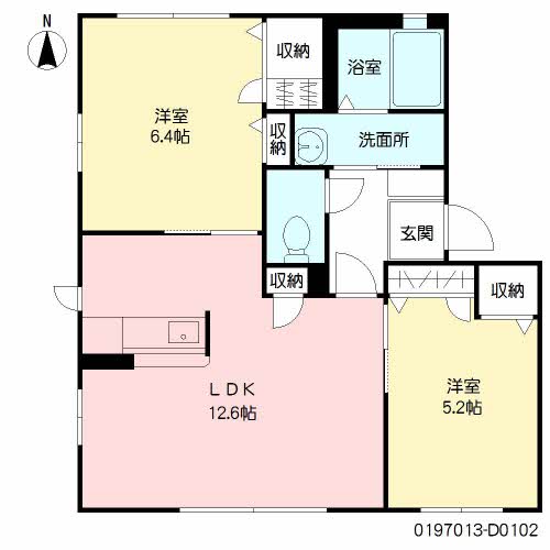 メゾン・ド・クローバー　　Ｄ棟D0102-2