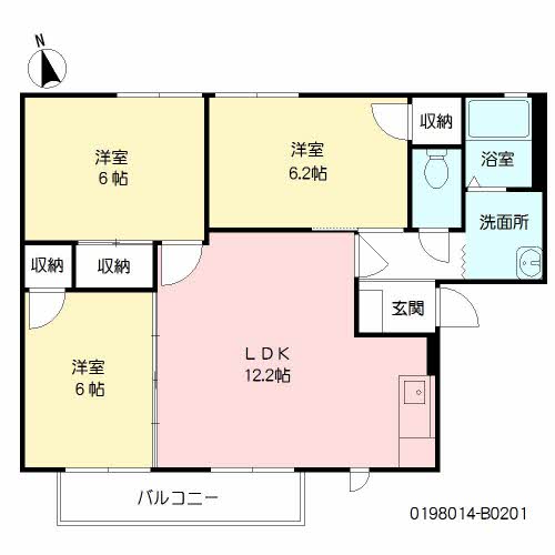 パストラル町田　Ｂ棟　＊＊B0201-2