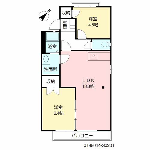 パストラル町田　Ｇ棟　＊＊G0201-2