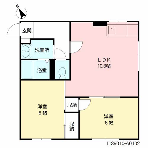 ヒルズ龍化 A棟 ** A0102号-16