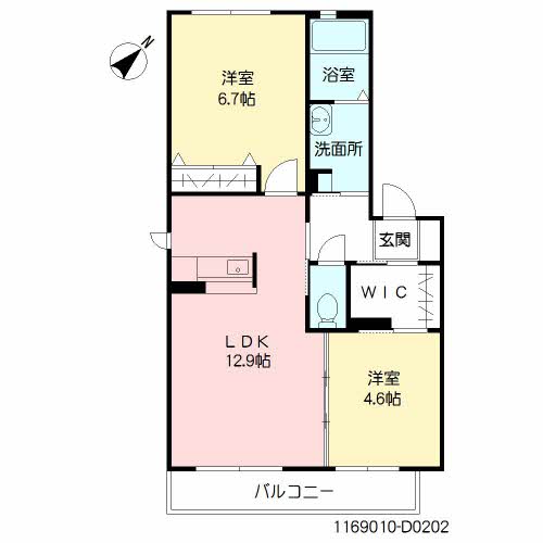 向佐野ヒルズ　Ｄ棟　＊＊D0202-2