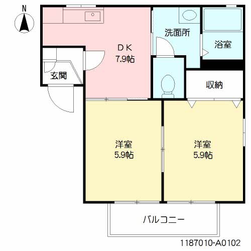 アレズィ七隈　Ａ棟A0102-2
