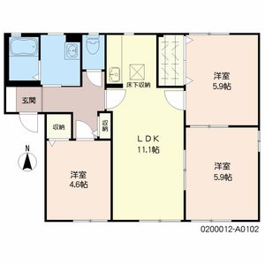 サンハイツ永犬丸　Ａ棟　＊ A0102号-16