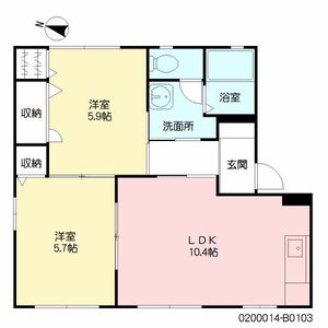 ラ　シエロ　Ｂ棟　＊＊ B0103号室