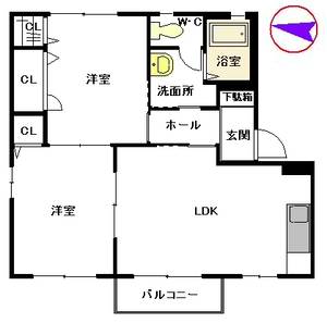 ラ　シエロ　Ｂ棟　＊＊ B0203号室