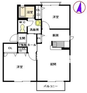 エクシードアネックス　Ｂ棟　＊＊ B0201号室