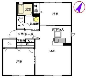 ベルスール C棟 ** C0101号-5