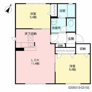 ベルスール　Ｃ棟　＊＊ C0102号室