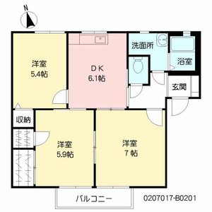 シャーメゾン王ノ瀬　Ｂ棟　＊ B0201号室