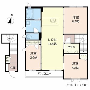 ガーデンコート花宅　Ｂ棟 B0201号室