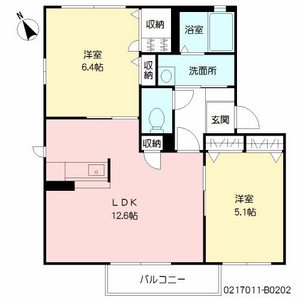 シティパル長行 B棟 B0202号-15