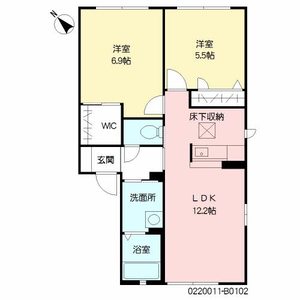 セイボヌール　Ｂ棟 B0102号-16