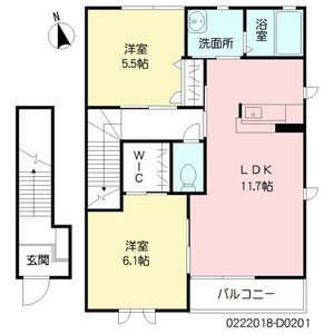 サンク・ブランシェ　Ｄ棟　＊＊ D0201号-2