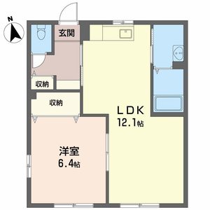 プランドール　Ｂ棟　＊＊ B0103号室