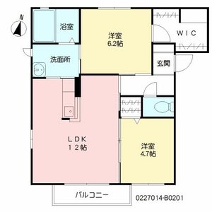 グリーンヒルズ兵庫　Ｂ棟　＊＊ B0201号室