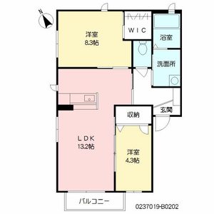 シャーメゾンＤ－ＳＫＹ　Ⅱ棟　＊ B0202号室