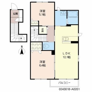 サンガーデン恒久　Ａ棟 A0201号室