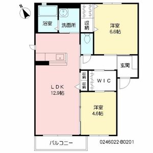 ノールカトレアⅡ　Ｂ棟　＊ B0201号室