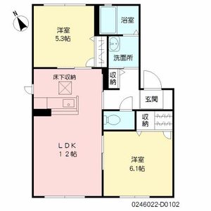 ノールカトレアⅡ　Ｄ棟　＊ D0102号室