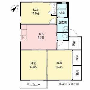 ホルサムコート　Ｂ棟　＊＊ B0201号-16