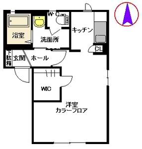 ラビアンローズⅢ　Ｂ棟　＊＊ B0102号室