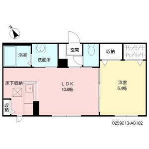 竹苑　Ｉ棟　＊＊ A0102号室