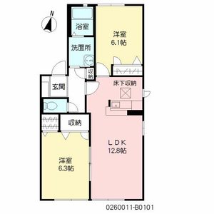 咲ら小路Ⅰ　Ｂ棟　＊＊ B0101号室