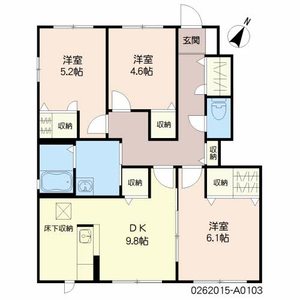 ヴィラ ウィステリア新小が倉 A棟 * A0103号-2