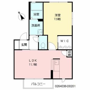 サクラージュⅡ　Ｄ棟　＊＊ D0201号室