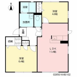 ファミールオガタ　Ｂ棟　＊ B0102号室