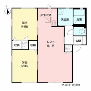 リンデンバーム　Ｂ棟　＊＊ B0101号-16