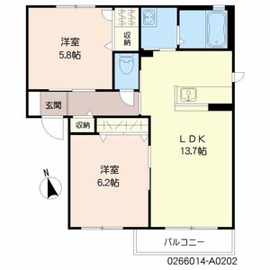 カーサ・ラピス　Ａ棟　＊＊ A0202号室
