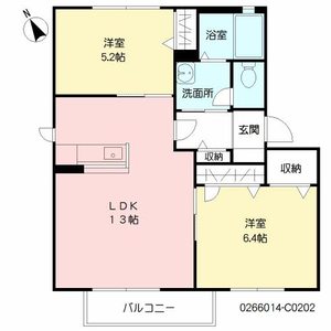 カーサ・ラピス　Ｃ棟　＊＊ C0202号室