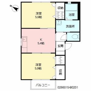フォーレスヤマグチ　Ｂ棟　＊ B0201号室