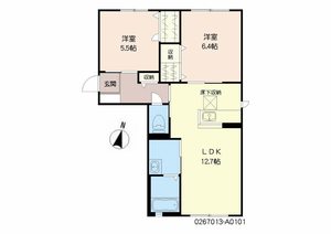 ガーデンヒル秋光　Ａ棟　＊＊ A0101号室