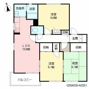 クローバーハイツ　＊＊ A0201号室