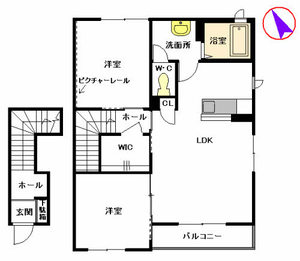 グリーンゲイト　Ⅳ棟　＊＊ D0202号室