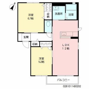 シャーメゾン・ヴァン　Ｂ棟　＊ B0202号室