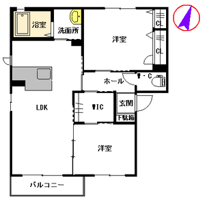 シャーメゾン・ヴァン　Ａ棟　＊ A0201号室