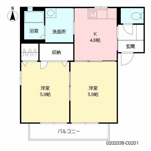 ディアスＹＫ　Ｃ棟　＊C0201-2