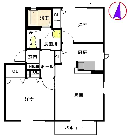 エクシードアネックス　Ｂ棟　＊＊ B0201号-2