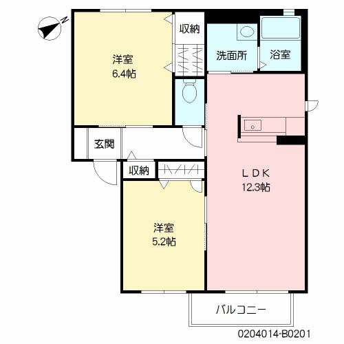 KMコート B棟 B0201号-15