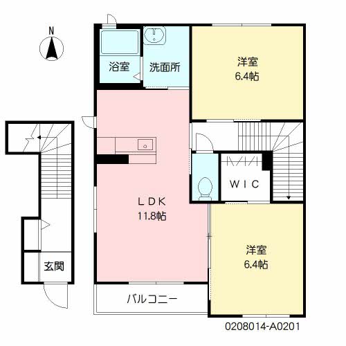 当社管理】クレール・ド・セドルⅡ ＊ Ａ棟 A0201号室（佐賀県佐賀市