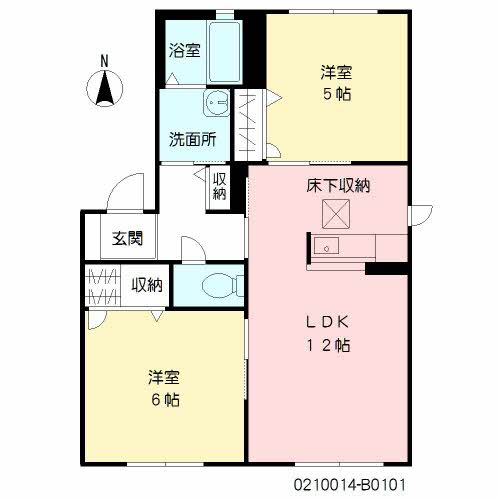 メゾン蓮ロータス　Ｂ棟　＊＊ B0101号-8