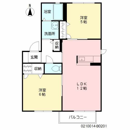 メゾン蓮ロータス　Ｂ棟　＊＊B0201-2