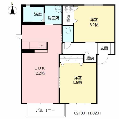 メゾン　エクレール　Ｂ棟　＊B0201-2